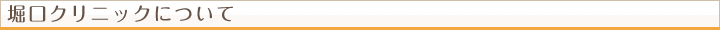 堀口クリニックについて